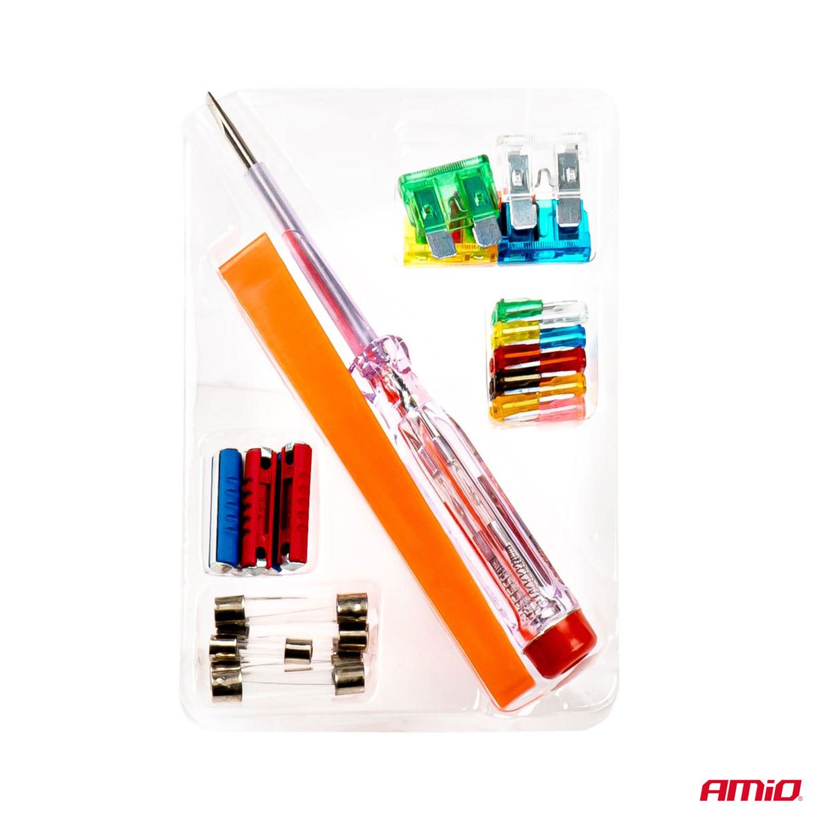KIT FUSIBLES 29 PCS AVEC TESTEUR + PINCE AMIO