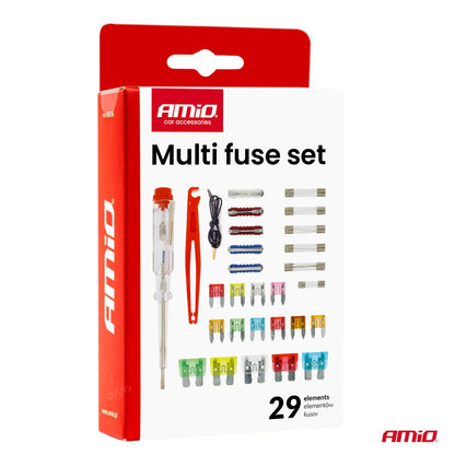 KIT FUSIBLES 29 PCS AVEC TESTEUR + PINCE AMIO