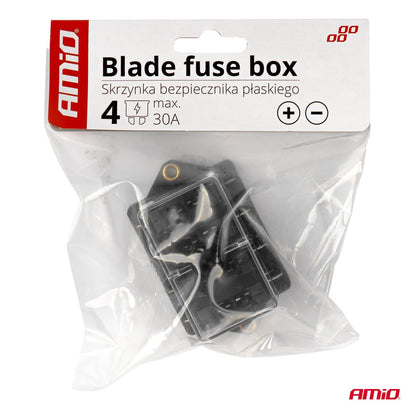 BOÎTE A FUSIBLES 4 PRISES 30A MAX AMIO