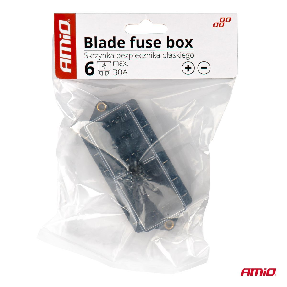 BOÎTE A FUSIBLES 6 PRISES 30A MAX AMIO