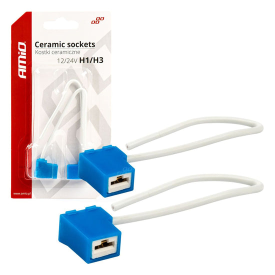 FAISCEAU DE REMPLACEMENT CERAMIQUE X 2 POUR AMPOULE H1 12/24V AMIO