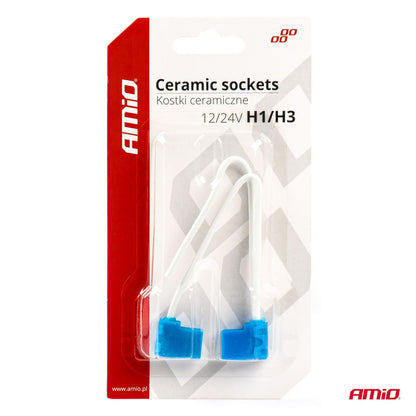 FAISCEAU DE REMPLACEMENT CERAMIQUE X 2 POUR AMPOULE H1 12/24V AMIO