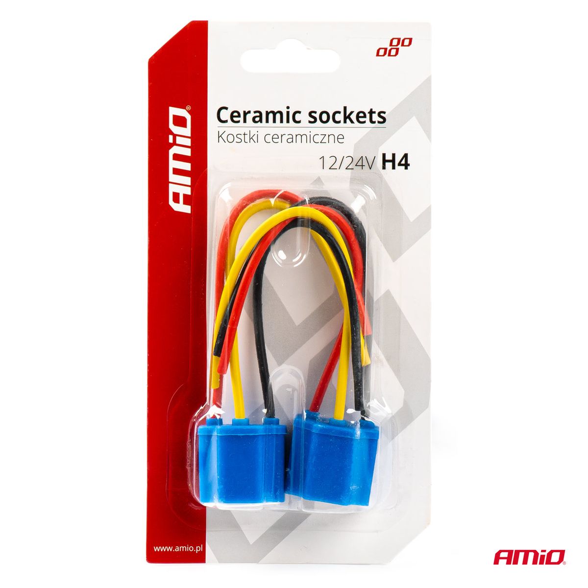 FAISCEAU DE REMPLACEMENT CERAMIQUE X 2 POUR AMPOULE H4 12/24V AMIO