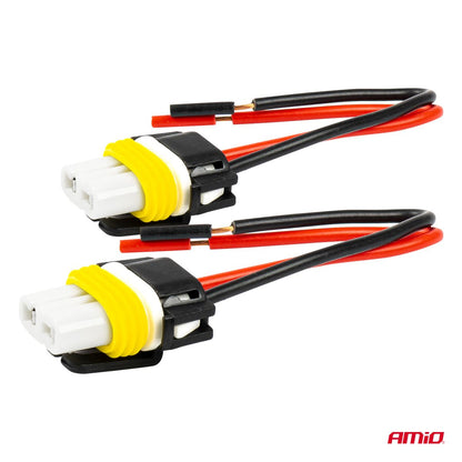 CONNECTEURS CERAMIQUE X 2 HB3 9005 12/24V AMIO