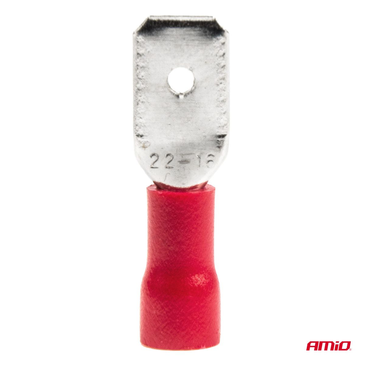 COSSES CLIP PLATES MÂLE ROUGE 6.3MM 0.5-1.5MM2 10A 10 PCS AMIO