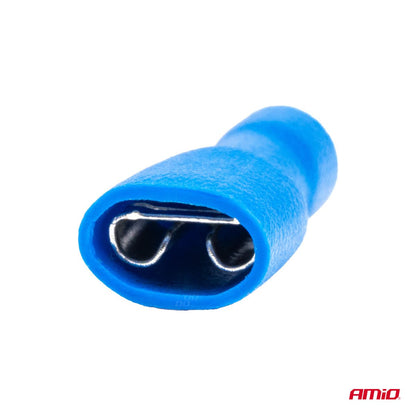 COSSES RONDES FEMELLES BLEUES 6.6MM 0.5-1.5MM2 10A 10 PCS AMIO