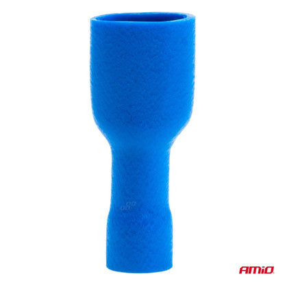 COSSES RONDES FEMELLES BLEUES 6.6MM 0.5-1.5MM2 10A 10 PCS AMIO