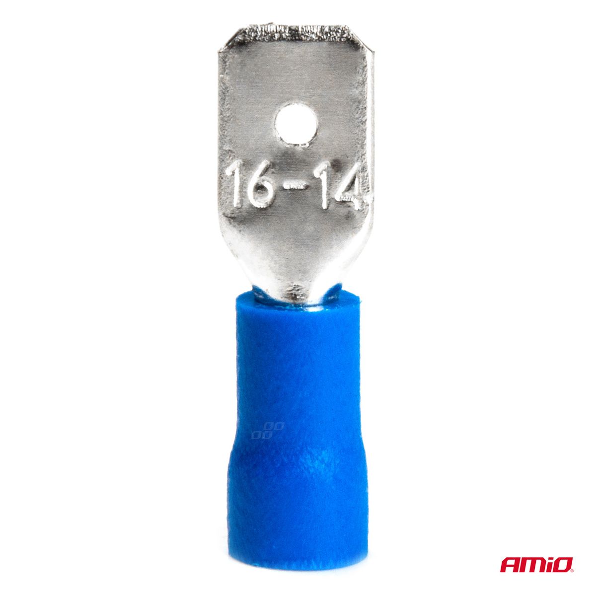 COSSES PLATES MÂLE BLEUE 6.35MM 1.5-2.5MM2 15A 10 PCS AMIO