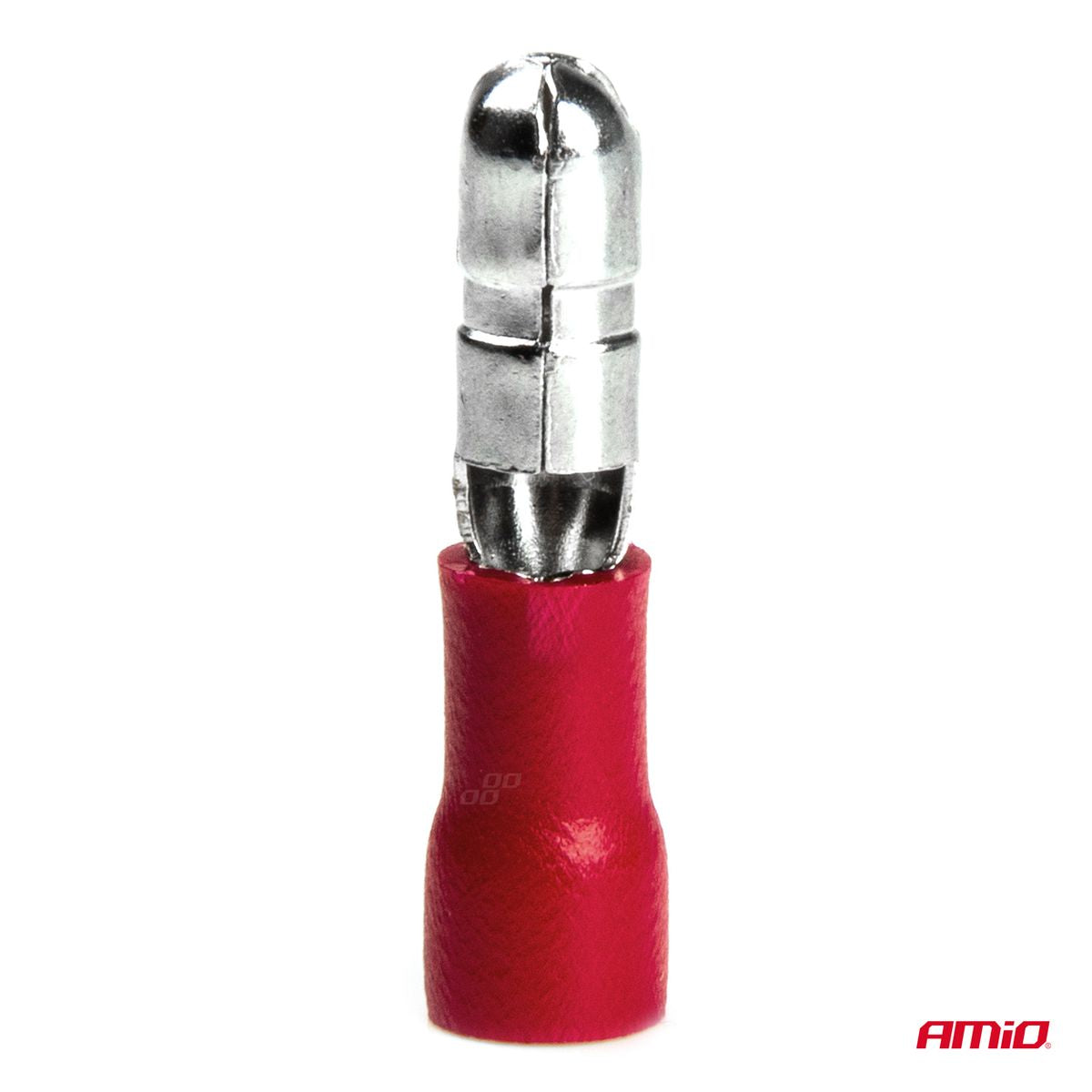 COSSES CYLINDRIQUES MALES ROUGES 4MM (0.5-1.5MM²) 10A 10 PCS AMIO