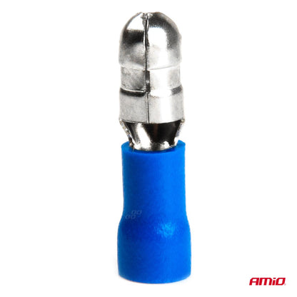 COSSES CYLINDRIQUES MALES BLEUES 5MM (0.5-1.5MM²) 15A 10 PCS AMIO