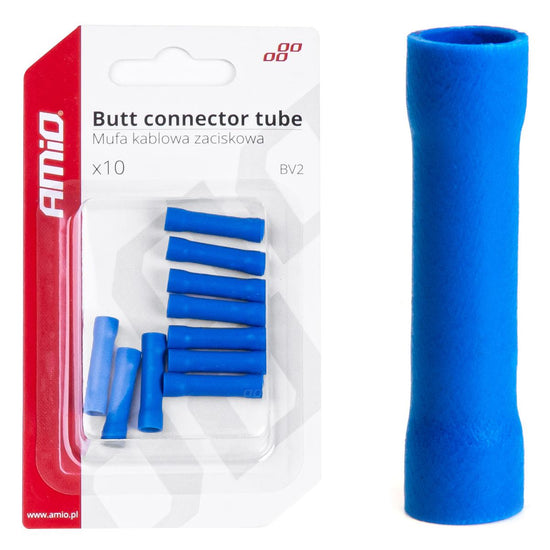 CONNECTEURS TUBE BLEU MPD 2 10 PCS AMIO
