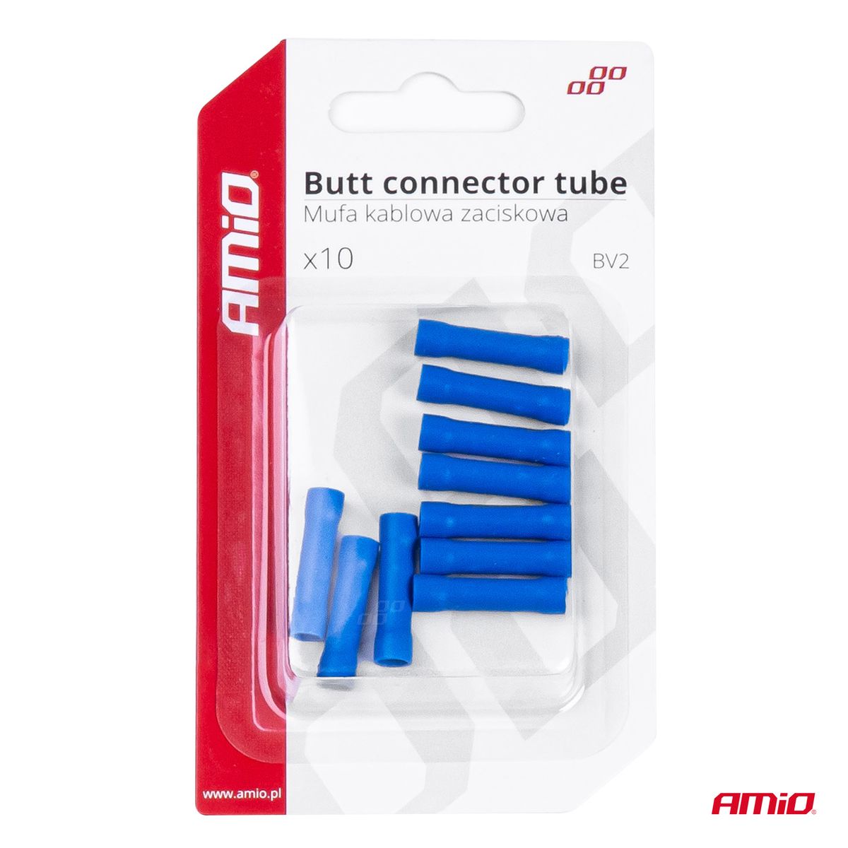 CONNECTEURS TUBE BLEU MPD 2 10 PCS AMIO