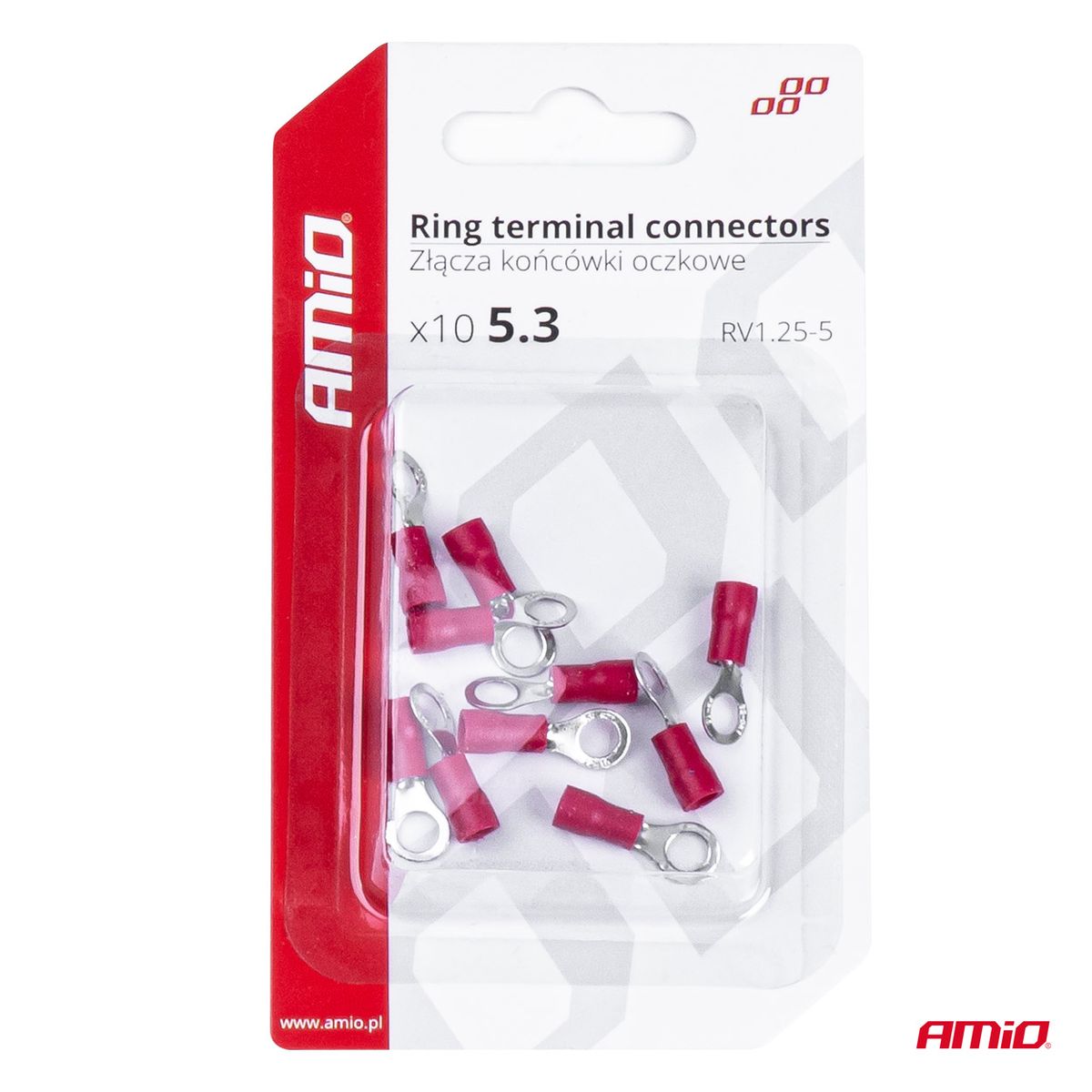 COSSES OEILLET ROUGE RV 1.25-5 10 PCS AMIO