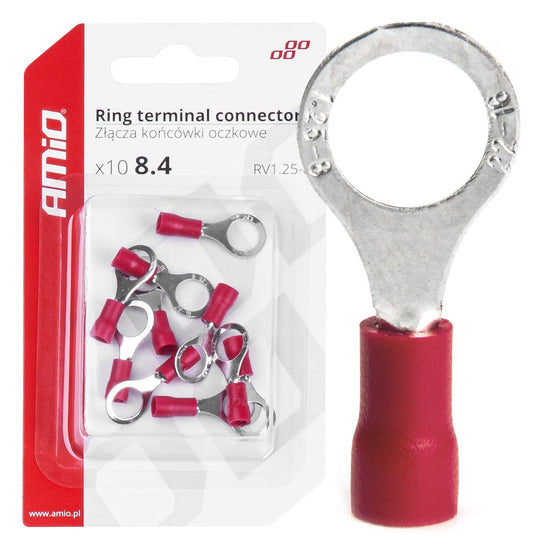 COSSES OEILLET ROUGE  RV 1.25-8 10 PCS AMIO