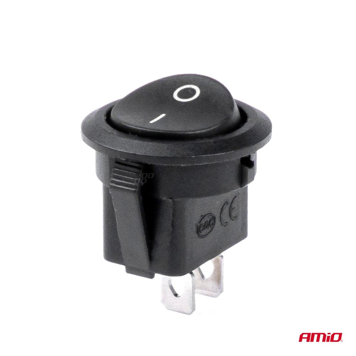 INTERRUPTEUR ROND 12V 20A ON/OFF AMIO