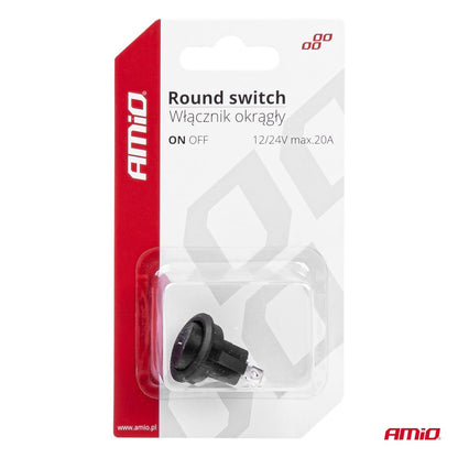 INTERRUPTEUR ROND 12V 20A ON/OFF AMIO