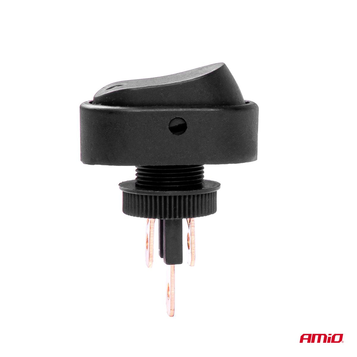 INTERRUPTEUR ELLIPTIQUE AVEC LUMIERE JAUNE 12/24V MAX 30A ON/OFF AMIO