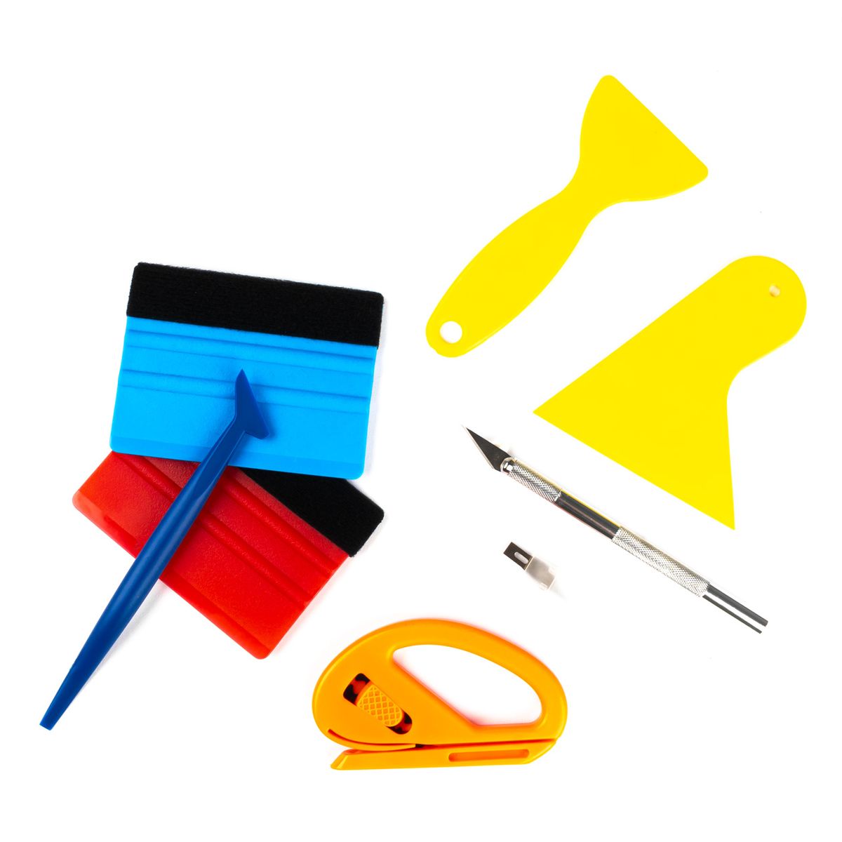 JEU D'OUTILS 8PCS POUR POSE DE FILM SOLAIRE AMIO