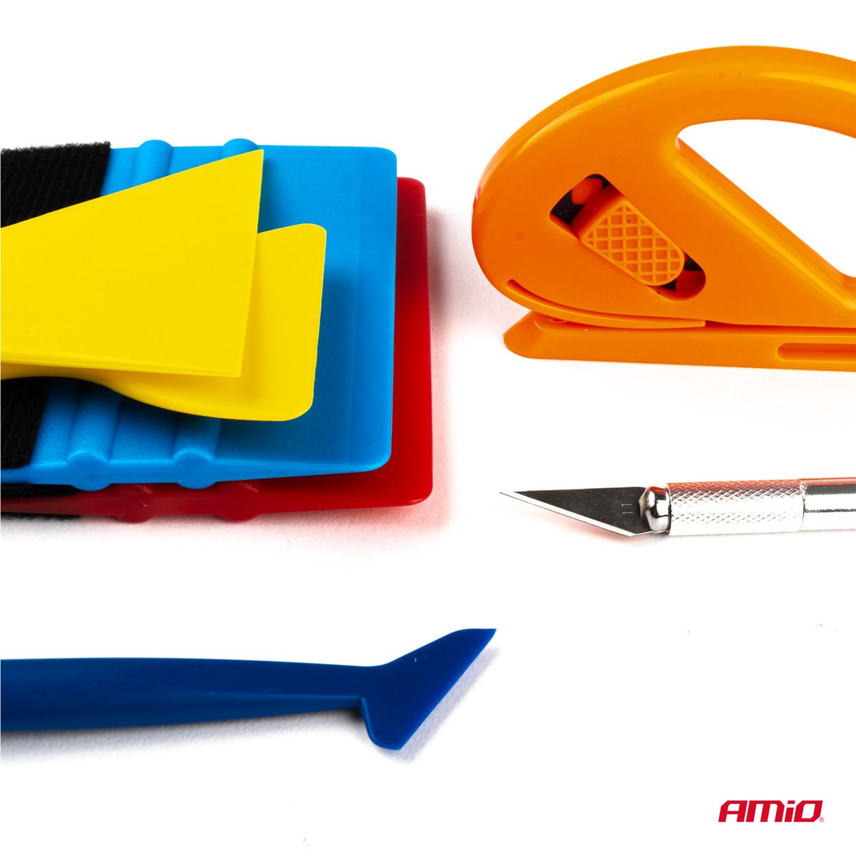 JEU D'OUTILS 8PCS POUR POSE DE FILM SOLAIRE AMIO