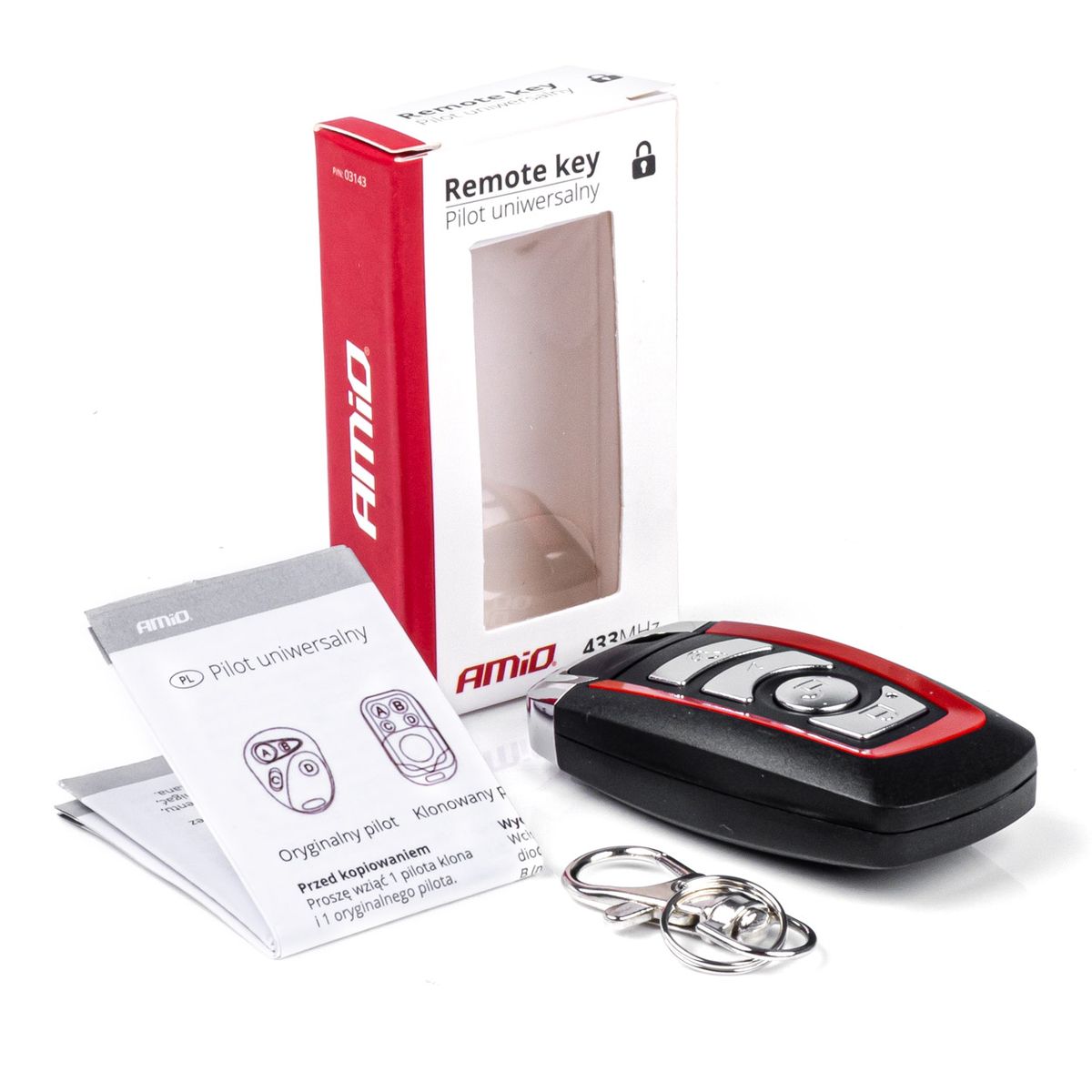 TÉLÉCOMMANDE UNIVERSELLE AVEC 4 BOUTONS AMIO