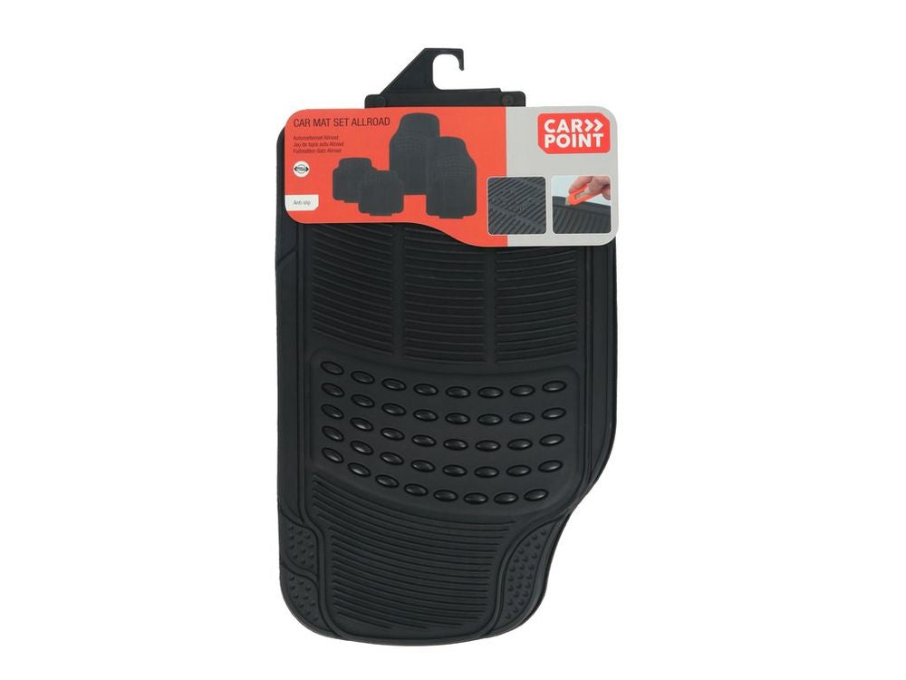 JEU DE 4 TAPIS CAOUTCHOUC CARPOINT ALLROAD