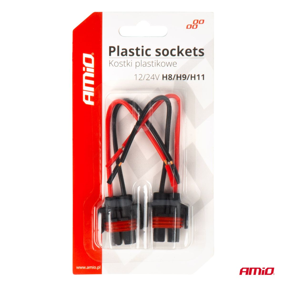 CONNECTEURS CERAMIQUE X 2 H8/H9/H11 12/24V AMIO