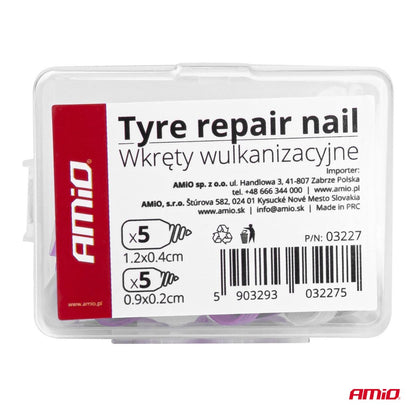KIT DE REPARATION DE CREVAISON (10 PIECES) AMIO