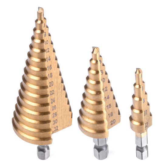 LOT 3 FORETS CONIQUES ACIER 4-32MM AMIO