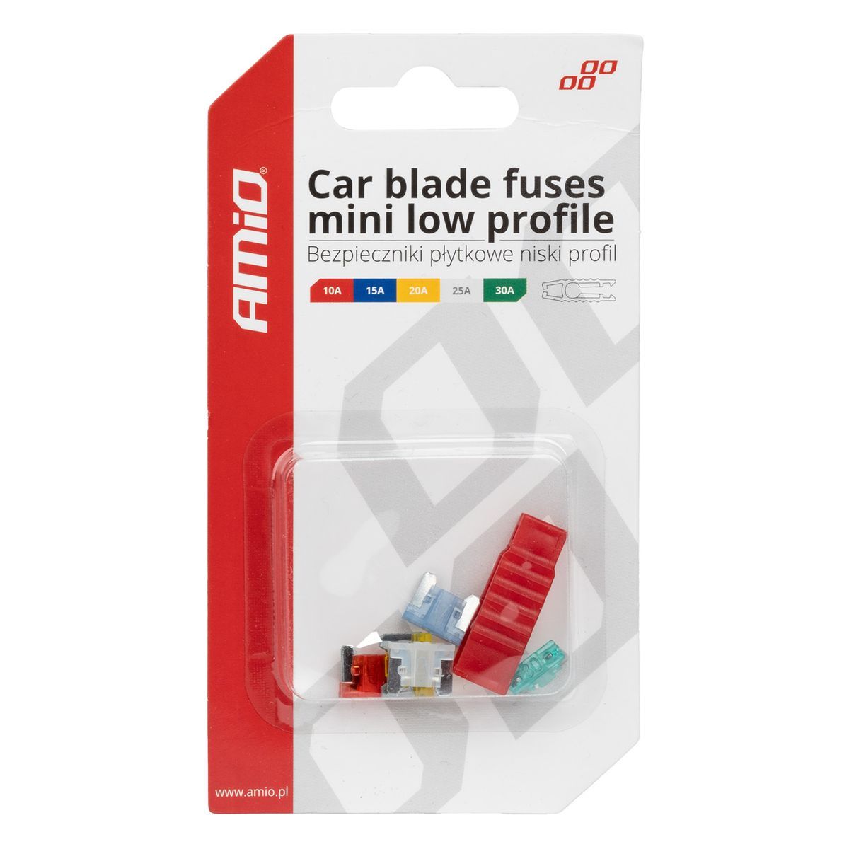 FUSIBLES MINI 5PCS AVEC PINCE AMIO