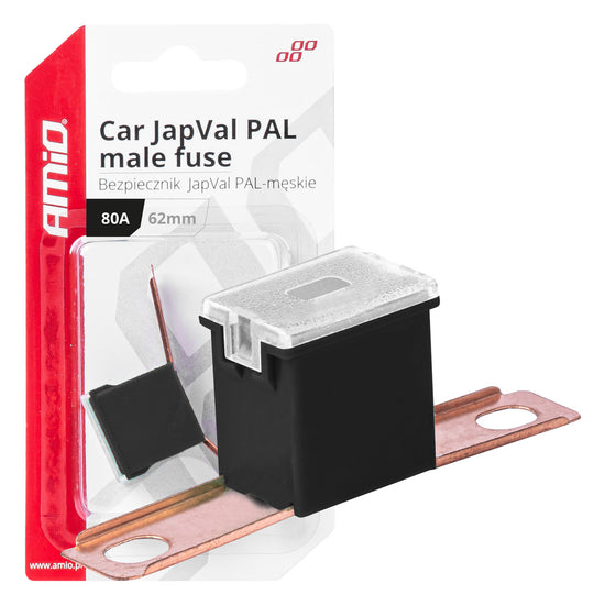 FUSIBLES JAPVAL MÂLES 62 MM 80 A X2 AMIO