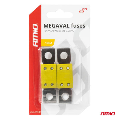 FUSIBLES MEGAVAL X2 100A AMIO