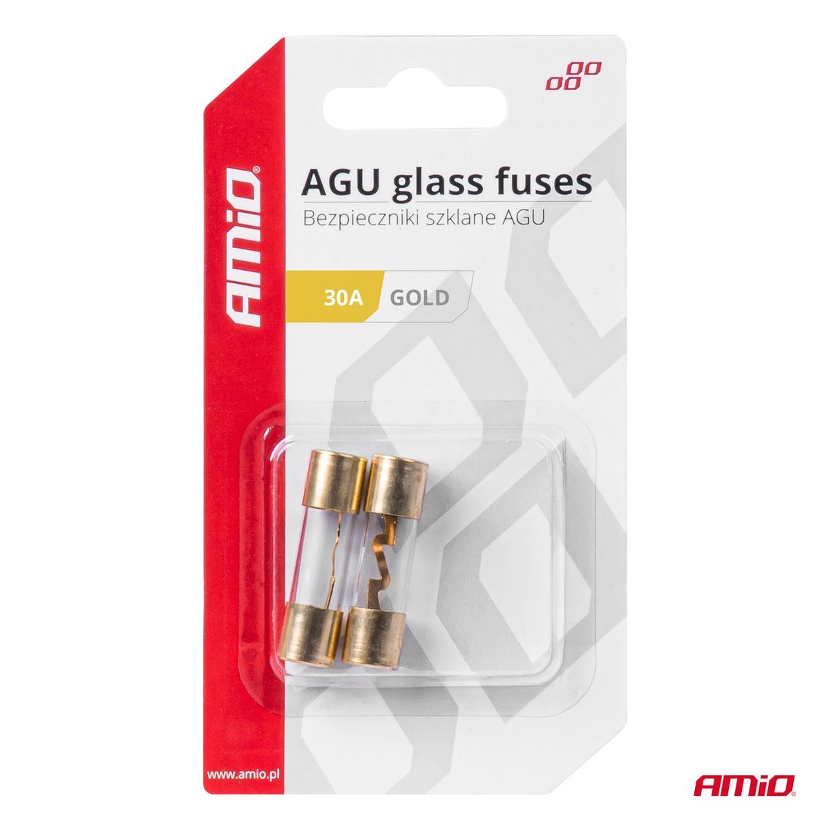 FUSIBLES AGU VERRE 30A X 2 AMIO