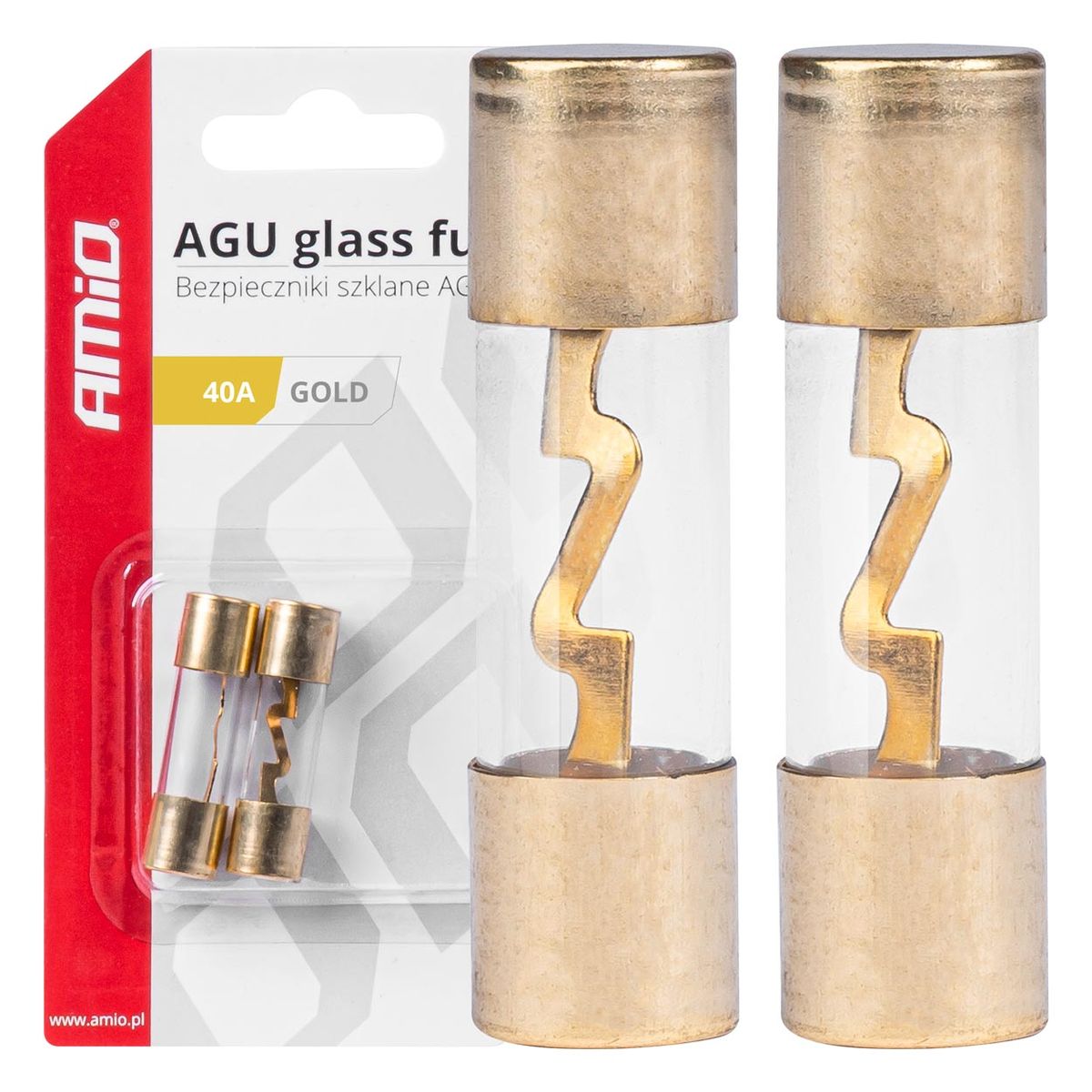 FUSIBLES AGU VERRE 40A X 2 AMIO