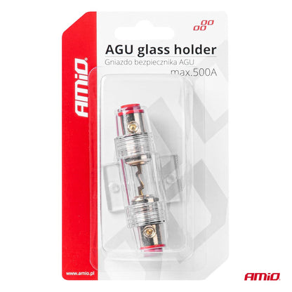 PORTE-FUSIBLE AGU EN VERRE MAX 500A AMIO