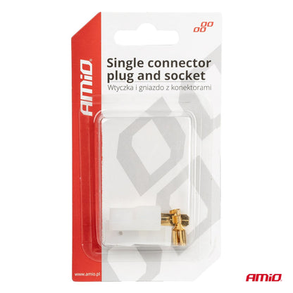 FICHE ET PRISE AVEC CONNECTEUR SIMPLE AMIO