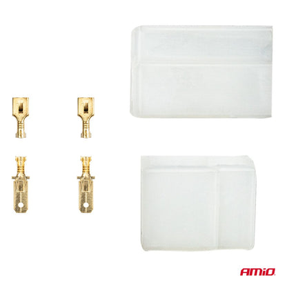 FICHE ET PRISE AVEC CONNECTEUR DOUBLE AMIO