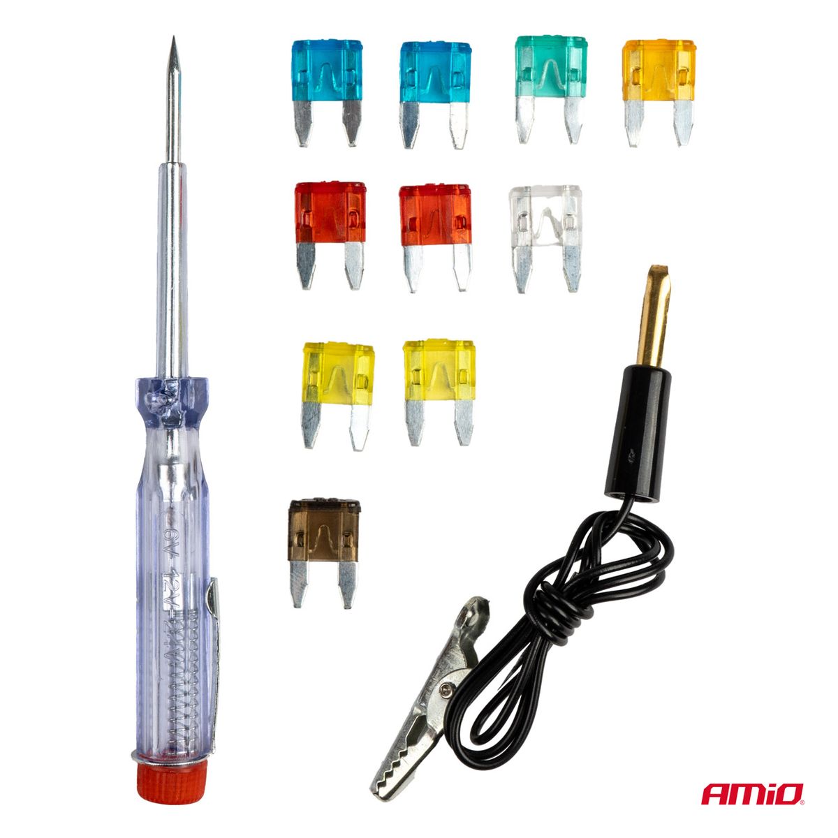 FUSIBLES MINI 10PCS AVEC TESTEUR AMIO