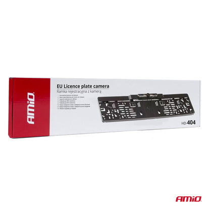 SUPPORT DE PLAQUE D'IMMATRICULATION EU AVEC CAMÉRA AMIO