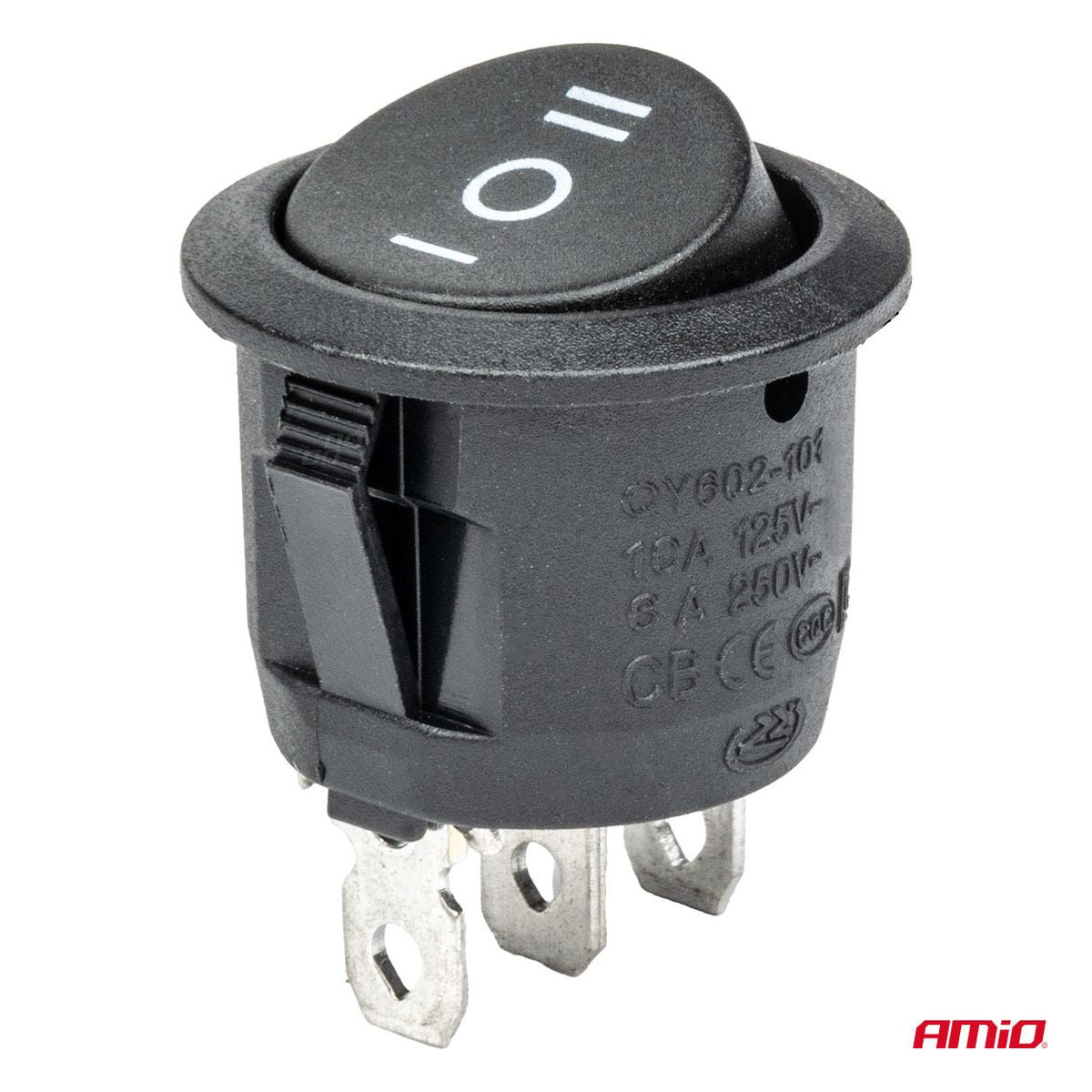 INTERRUPTEUR ROND 12/24V 20A MAX AMIO