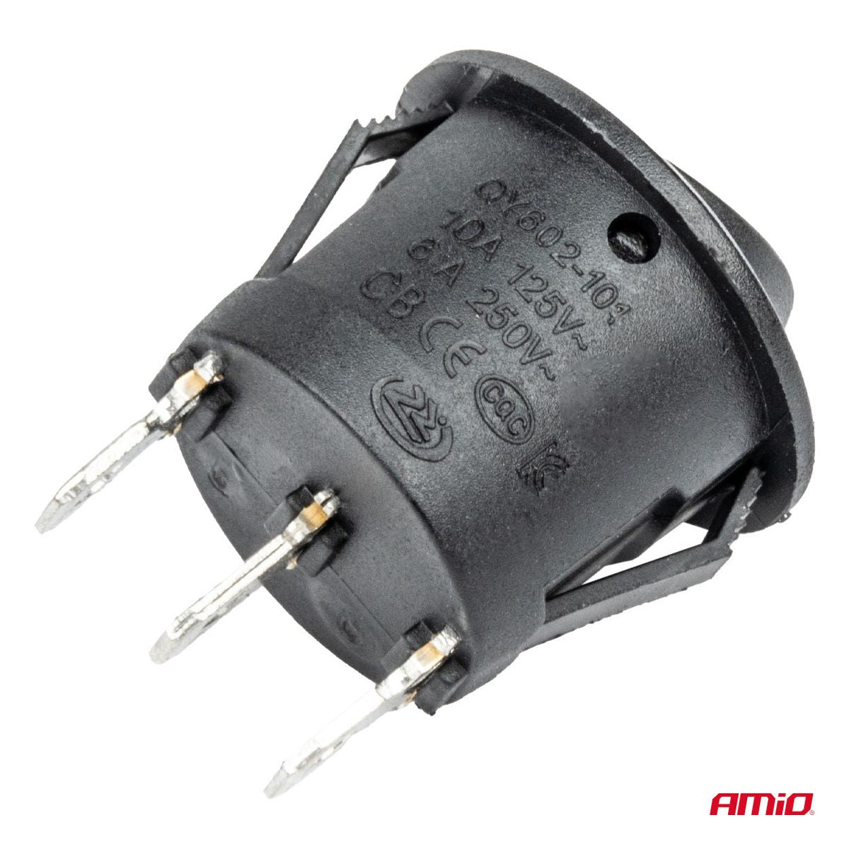 INTERRUPTEUR ROND 12/24V 20A MAX AMIO