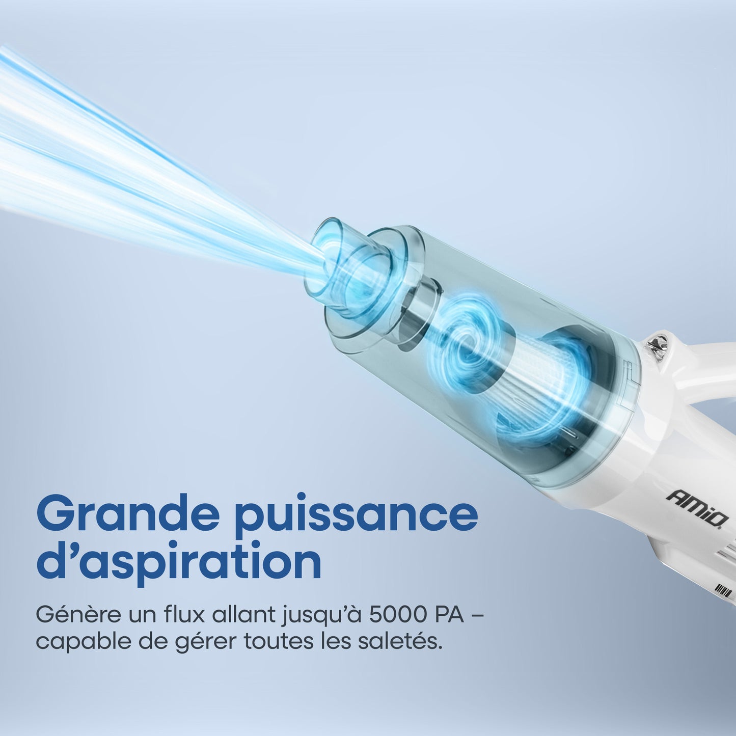 ASPIRATEUR DE VOITURE 12V 60W AVEC EMBOUTS AMIO