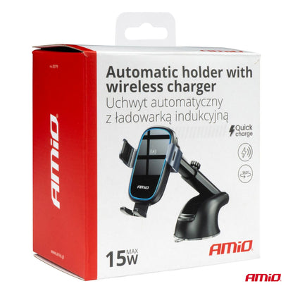 SUPPORT DE TÉLÉPHONE AVEC CHARGE À INDUCTION 15W AMIO
