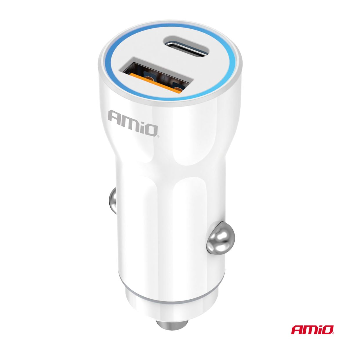 CHARGEUR ALLUME CIGARE USB-A + USB-C 20W 12/24V AMIO