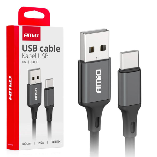 CÂBLE USB VERS USB-C 2A 100CM FULLLINK AMIO-03899