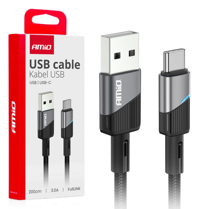 CABLE USB VERS USB-C 3A 200CM AMIO