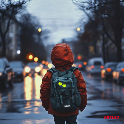 AUTOCOLLANTS FLUORESCENTS REFLECHISSANTS POUR ENFANT MOTIF MAINS AMIO