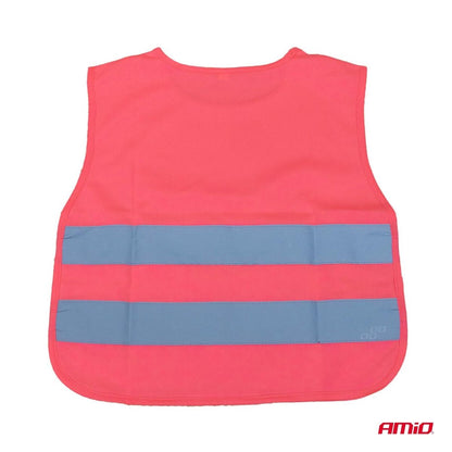GILET DE SÉCURITÉ POUR ENFANT ROSE AMIO