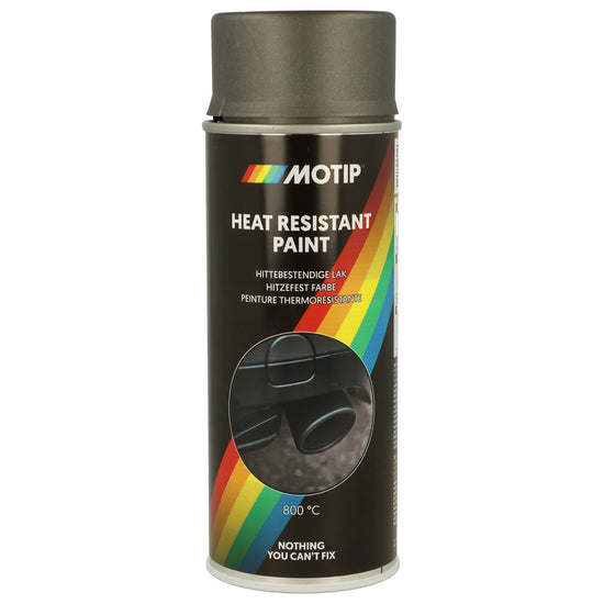 PEINTURE HAUTE TEMPERATURE 800°C ANTHRACITE FONCE AEROSOL 400ML MOTIP