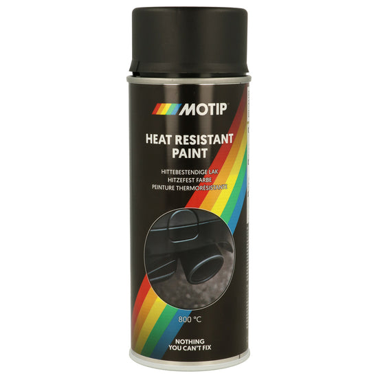 PEINTURE HAUTE TEMPERATURE 800°C NOIRE AEROSOL 400ML MOTIP