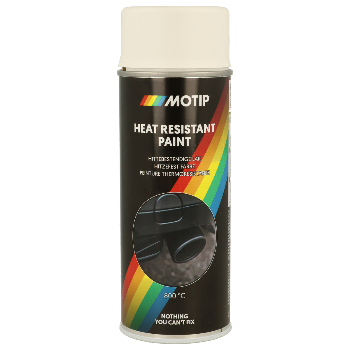 PEINTURE HAUTE TEMPERATURE 800°C BLANCHE AEROSOL 400ML MOTIP